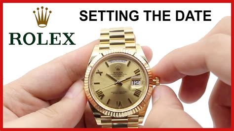 set time on rolex|adjust rolex day date.